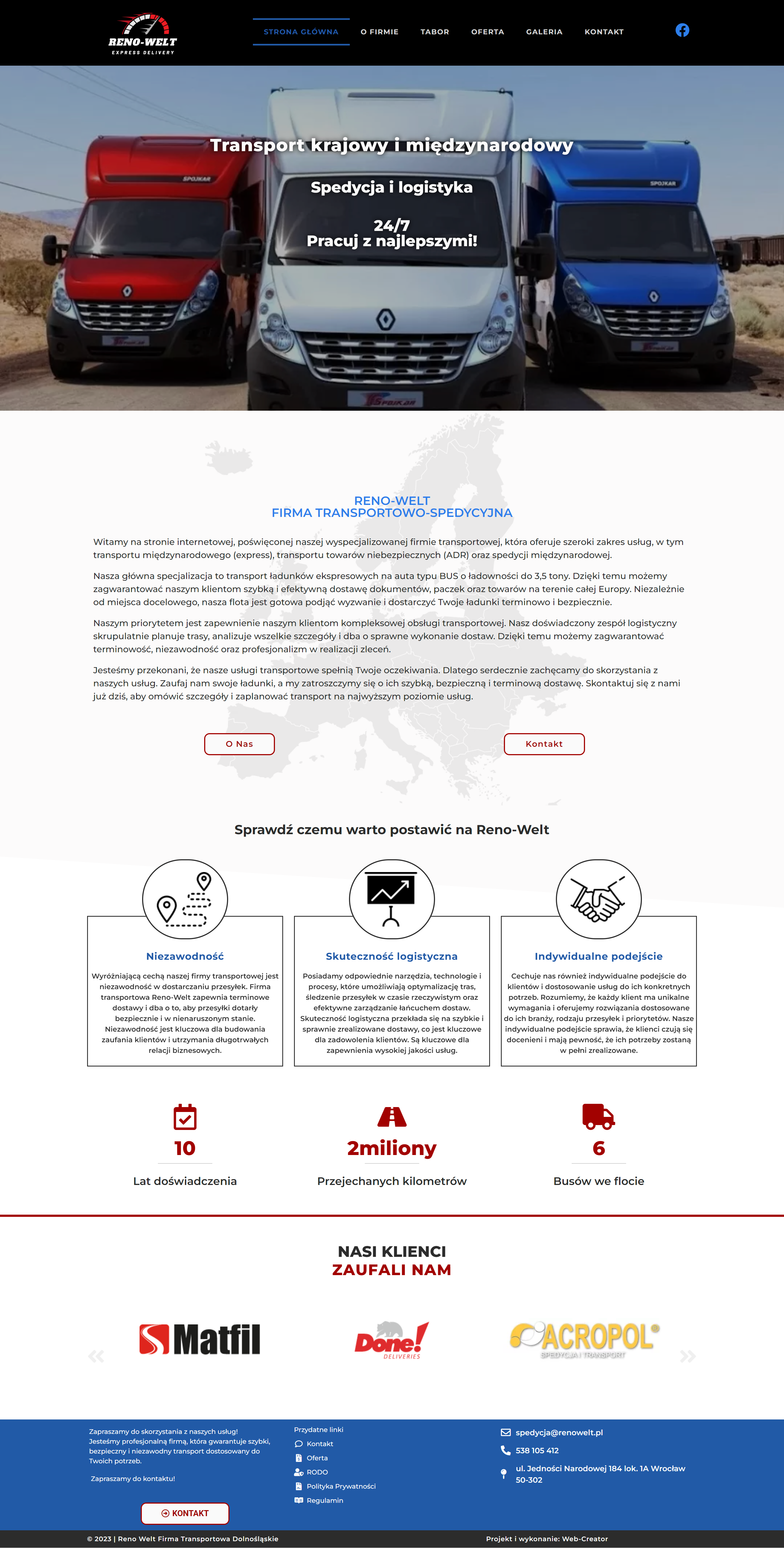 Nowy projekt strony internetowej